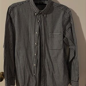 Uniqlo Black and White Gingham Shirt